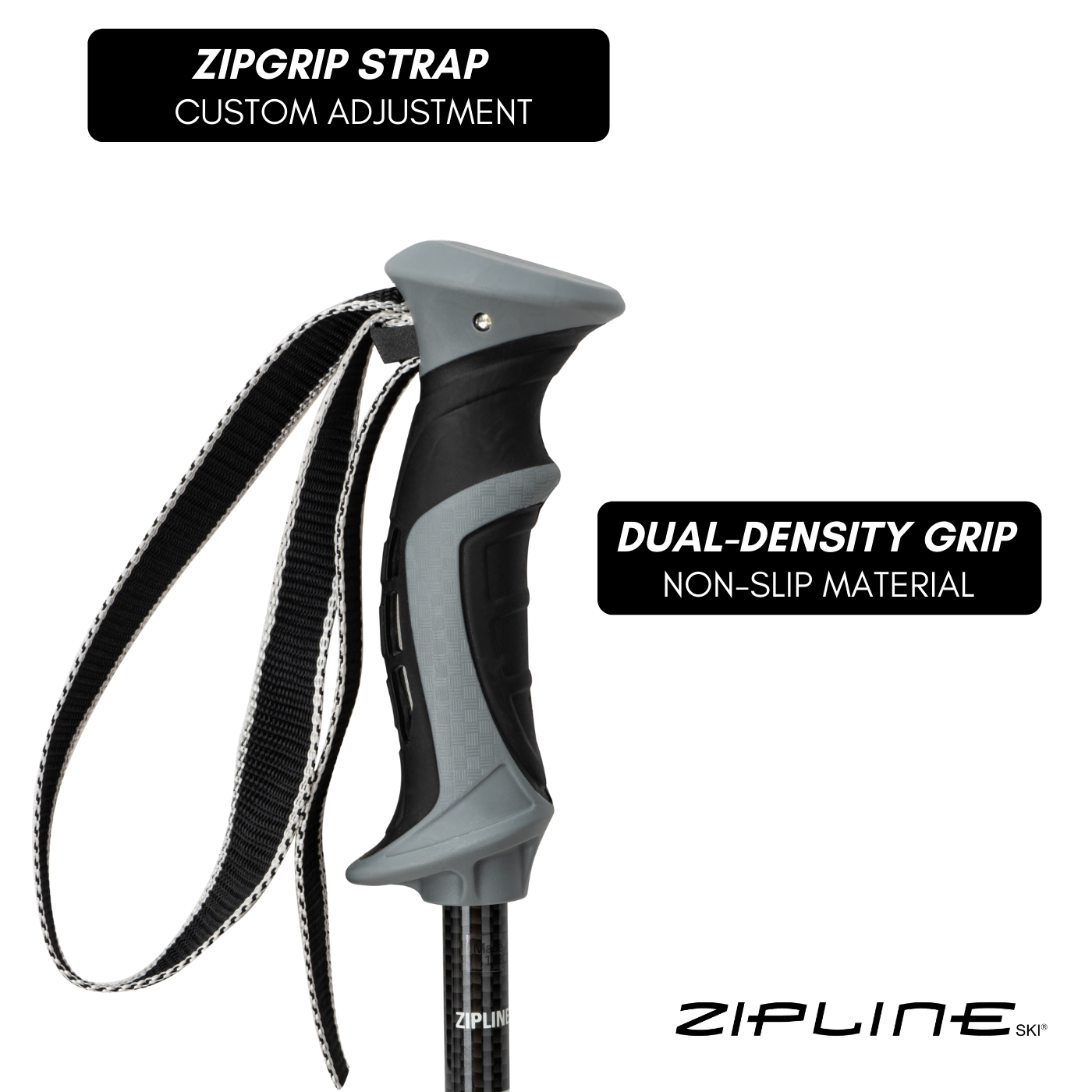 Zipline Hex Carbon 16.0K - Alex Ferreira Signature Poles — Zipline Ski